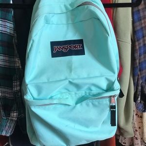 jansport teal backpack
